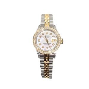 Rolex Lady-Datejust 26mm Yellow Gold Mother Of Pearl Dial Diamond Bezel 69173
